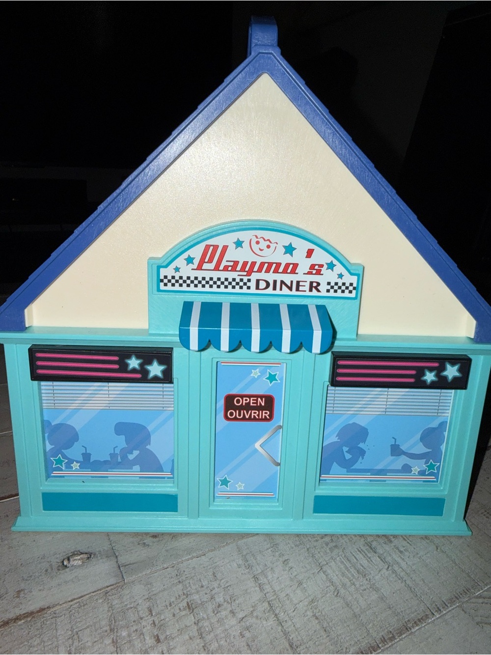 Playma's Diner Kids Playset - Blue & Cream